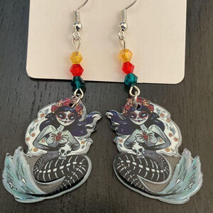 La Catrina Sirena (mermaid) earrings